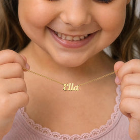 Kids Name Necklace | Personalised Children’s Necklace | HBD