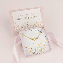 Sending Some Sparkle Personalised Name Necklace – Kids & Children’s – Gold, Silver & Vermeil
