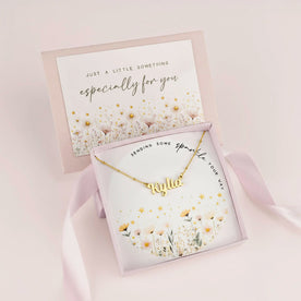 Sending Some Sparkle Personalised Name Necklace – Kids & Children’s – Gold, Silver & Vermeil