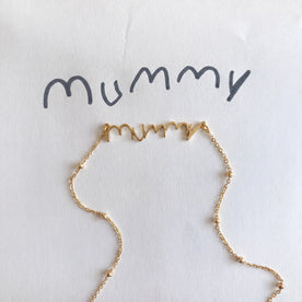 Kids Handwriting Necklace | Gold, Silver & Platinum