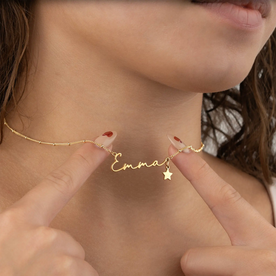 Personalised Name Necklace | Gold, Silver, Vermeil & Platinum