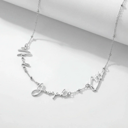Personalised Triple Name Necklace | Gold, Silver & Vermeil