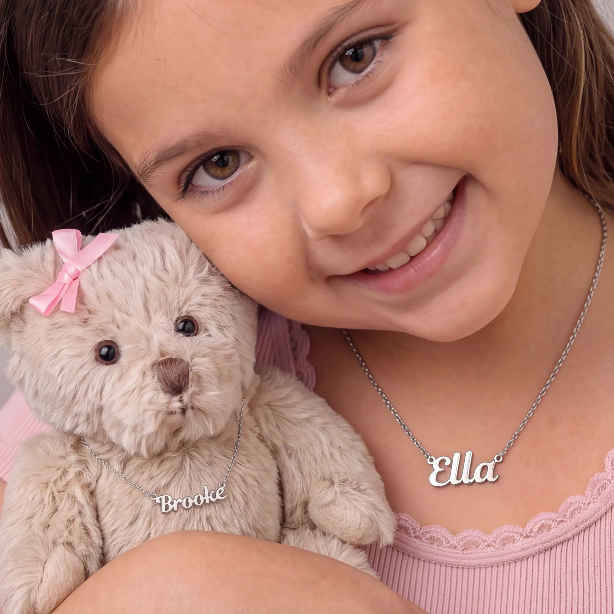 Me & My Bear - Child & Toy Matching Necklace Set