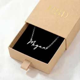 Personalised Name Necklace | Gold, Silver, Vermeil & Platinum