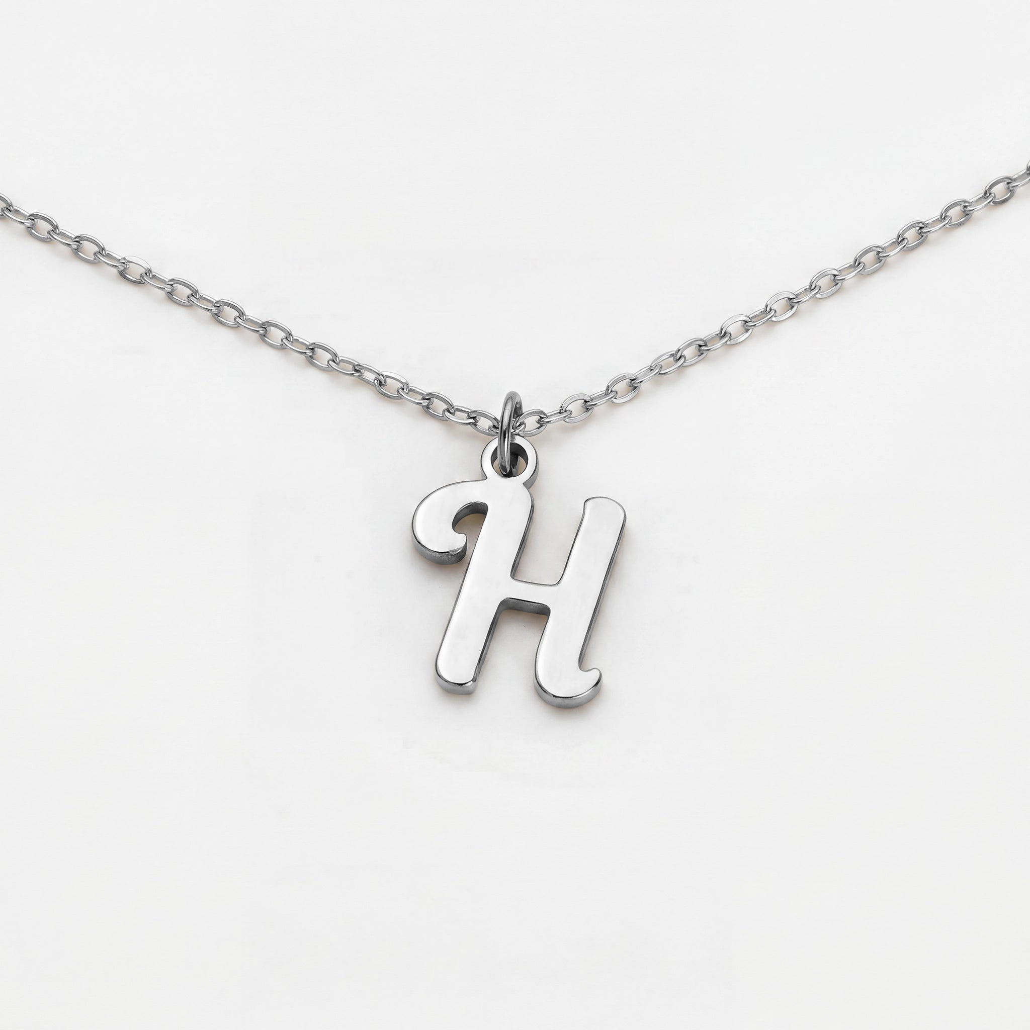 Single Initial Necklace in 18ct Gold, Sterling Silver or Gold Vermeil