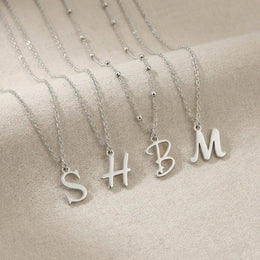 Personalised Initial Necklace | Gold, Silver & Vermeil | HBD