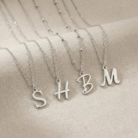 Personalised Initial Necklace | Gold, Silver & Vermeil | HBD