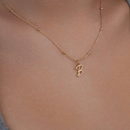 Personalised Initial Necklace | Gold, Silver & Vermeil | HBD