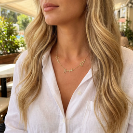Personalised Triple Name Necklace | Gold, Silver & Vermeil