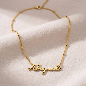 Abigail Name Necklace | 18ct Gold, Silver & Vermeil | Ready to Ship