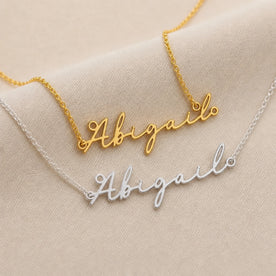Abigail Name Necklace | 18ct Gold, Silver & Vermeil | Ready to Ship