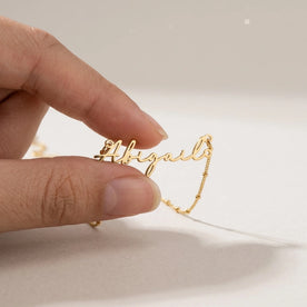 Abigail Name Necklace | 18ct Gold, Silver & Vermeil | Ready to Ship