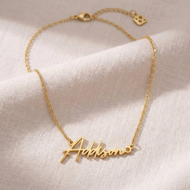 Addison Name Necklace | 18ct Gold, Silver & Vermeil | Ready to Ship