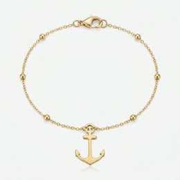 Anchor Charm Necklace & Bracelet