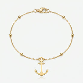 Anchor Charm Necklace & Bracelet