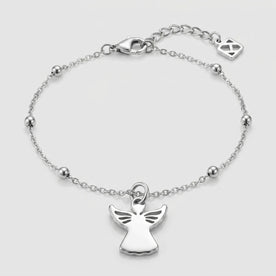 Angel Charm Necklace & Bracelet