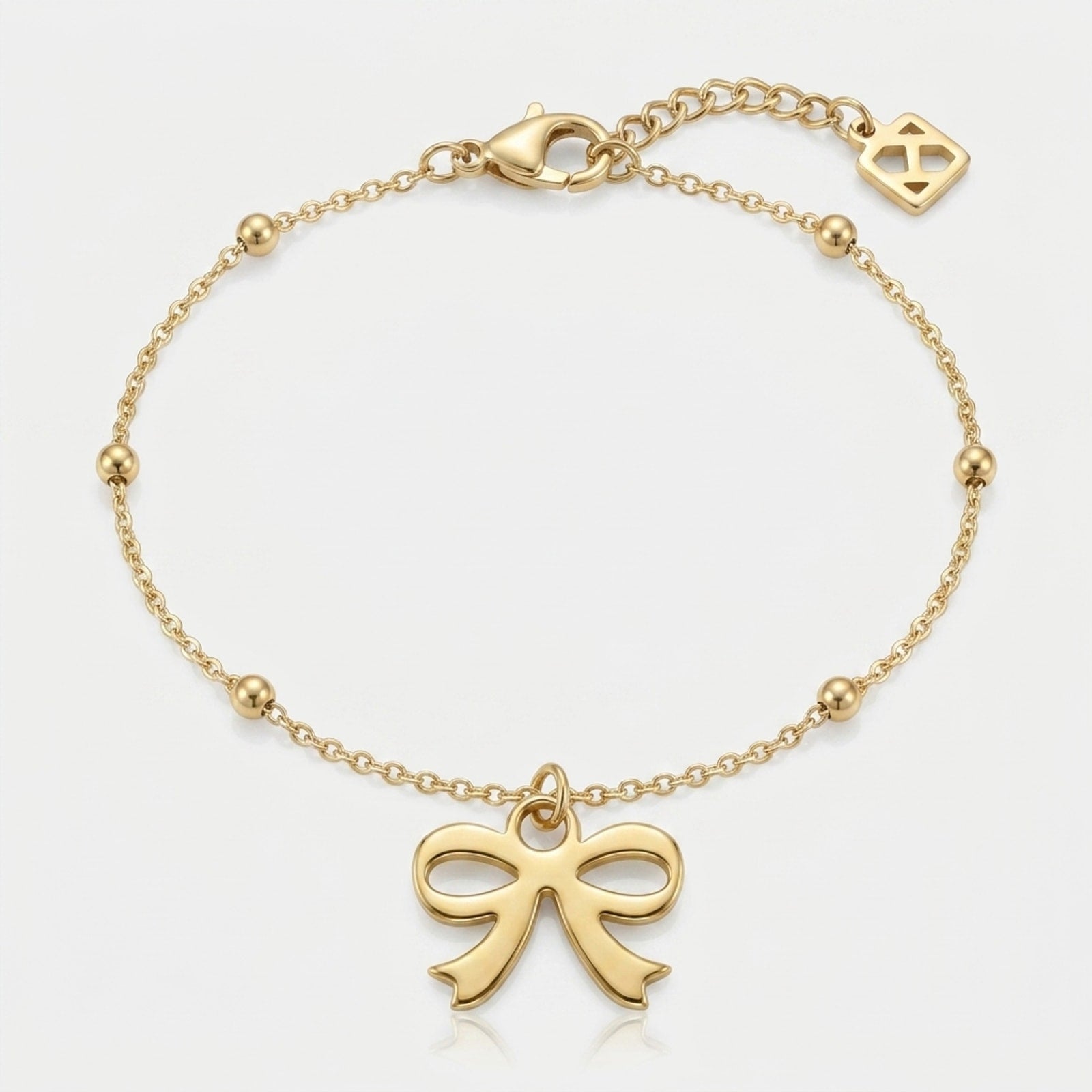 Bow Charm Necklace & Bracelet