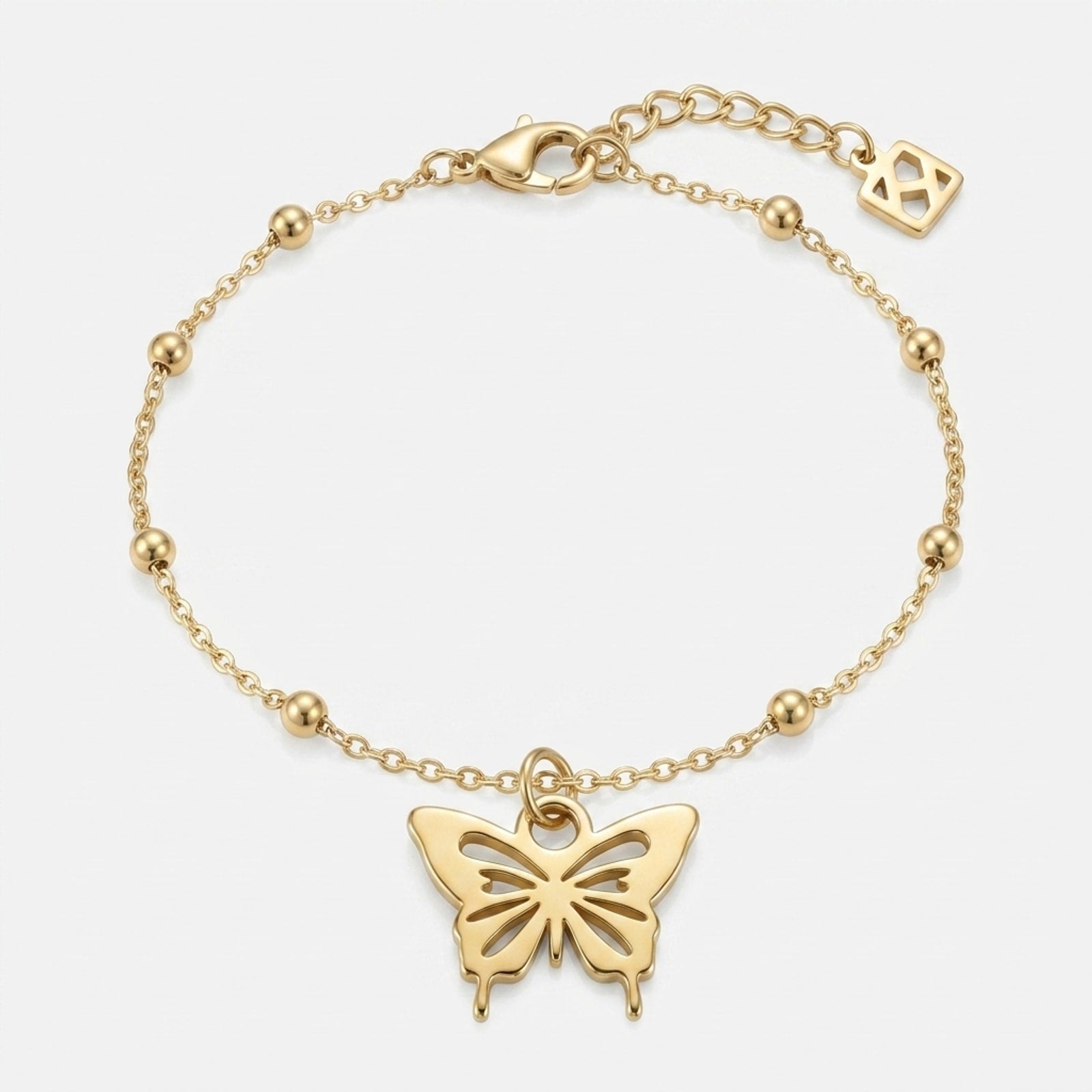 Butterfly Charm Necklace & Bracelet