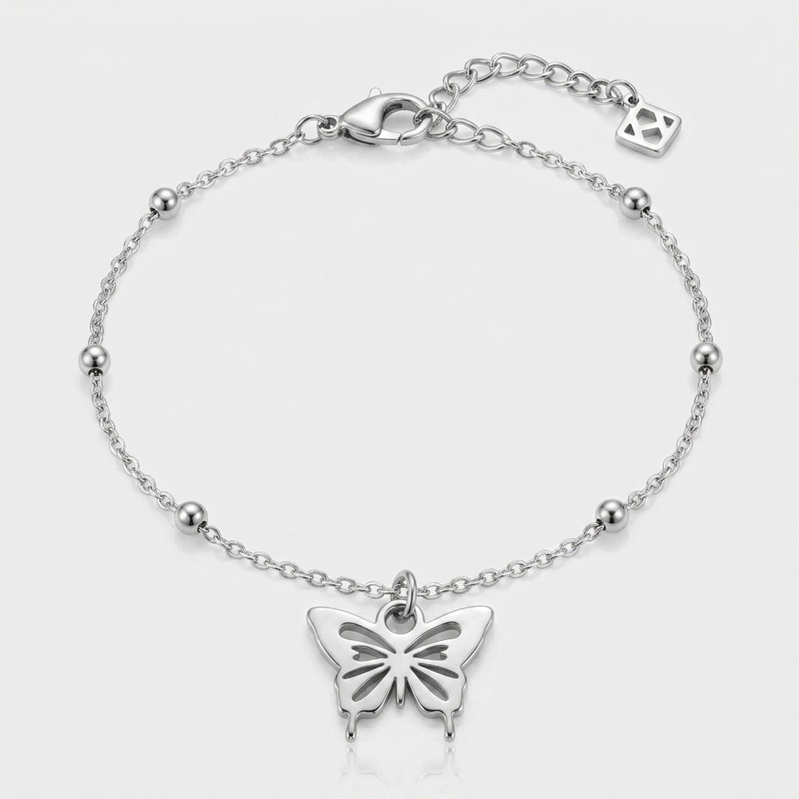 Butterfly Charm Necklace & Bracelet