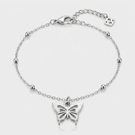 Butterfly Charm Necklace & Bracelet