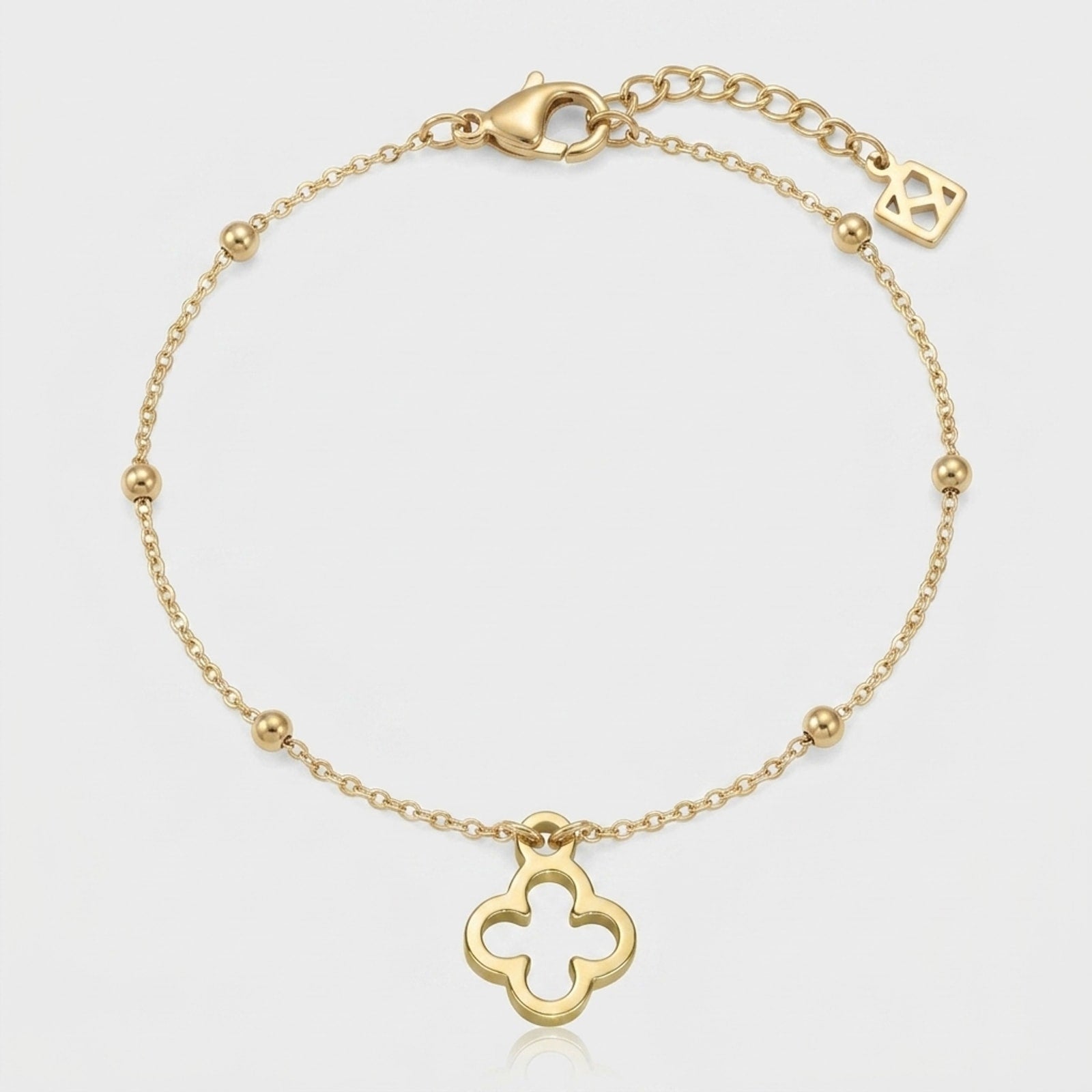 Clover Charm Necklace & Bracelet