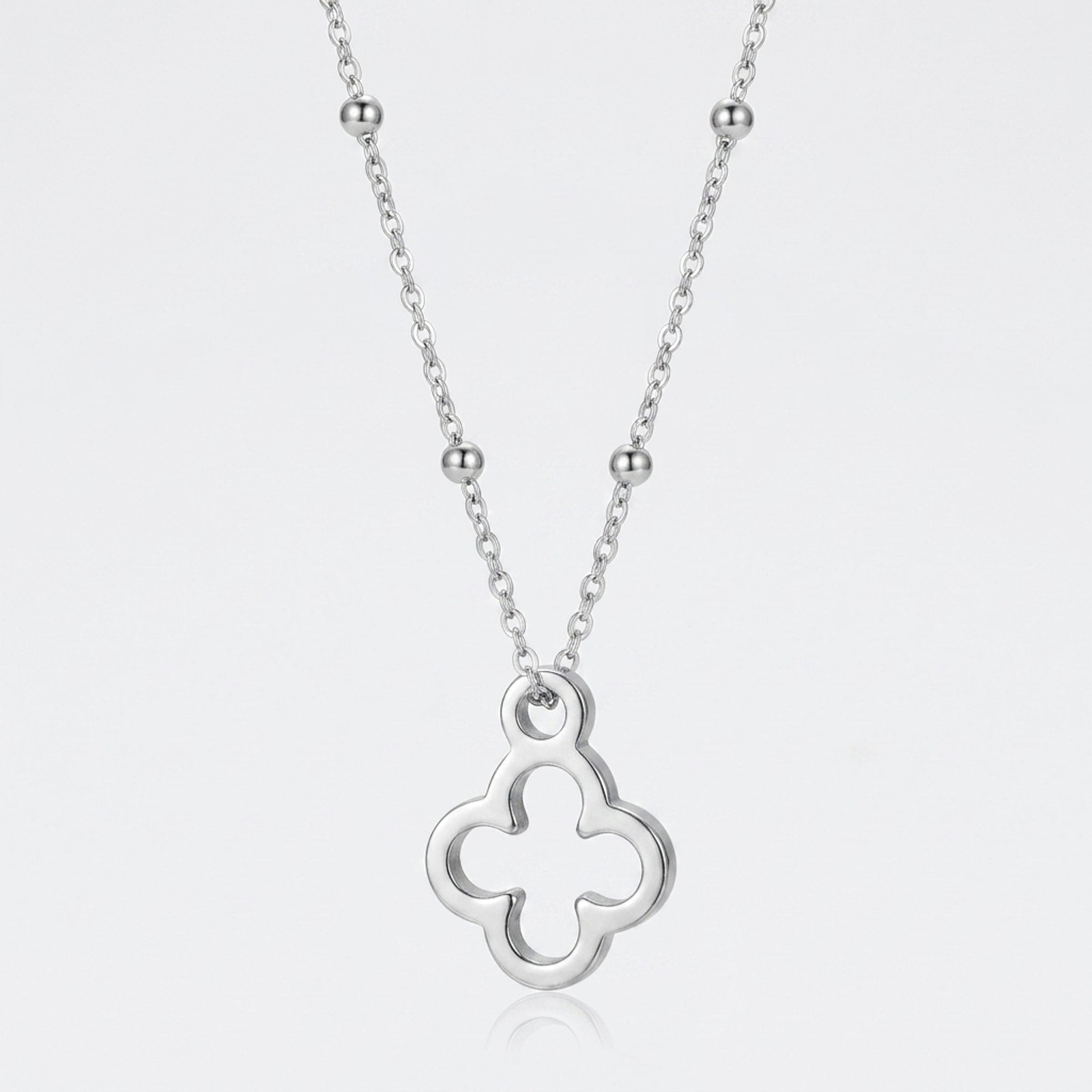 Clover Charm Necklace & Bracelet