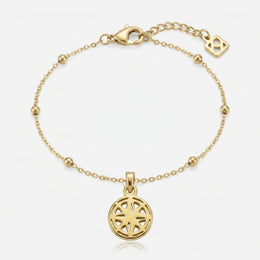 Compass Charm Necklace & Bracelet