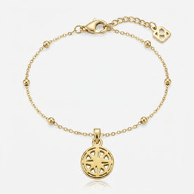 Compass Charm Necklace & Bracelet