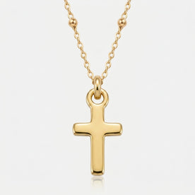 Cross Charm Necklace & Bracelet