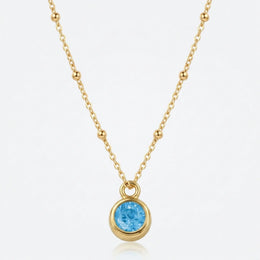 Free Gift: December Blue Zircon Birthstone