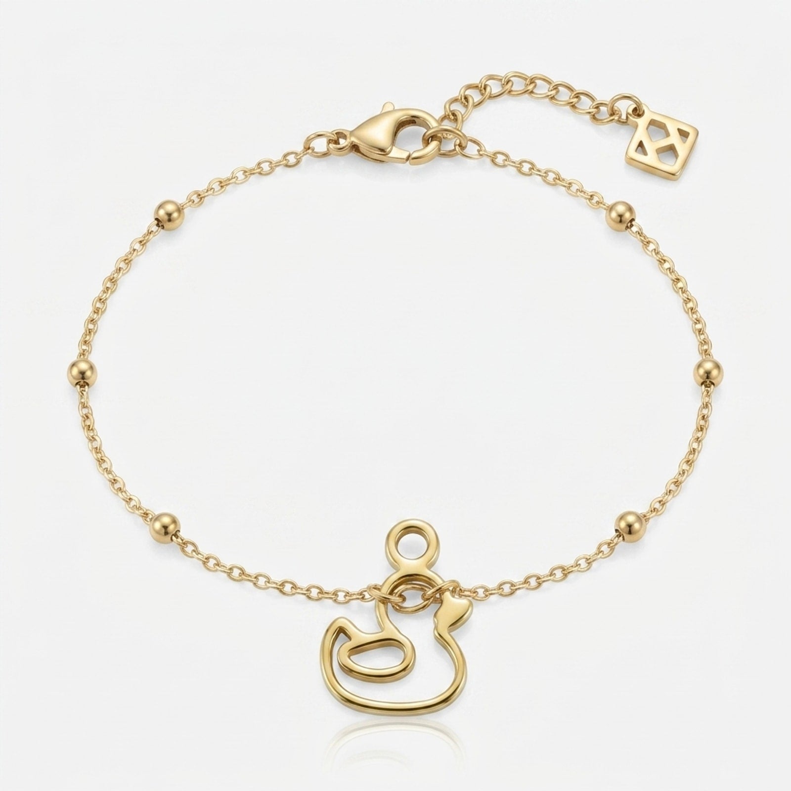 Duck Charm Necklace & Bracelet