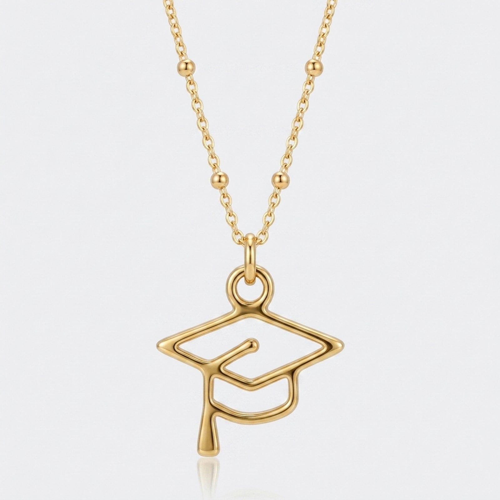 Graduation Cap Charm Necklace & Bracelet