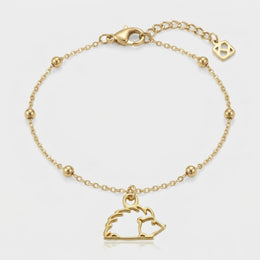 Hedgehog Charm Necklace & Bracelet