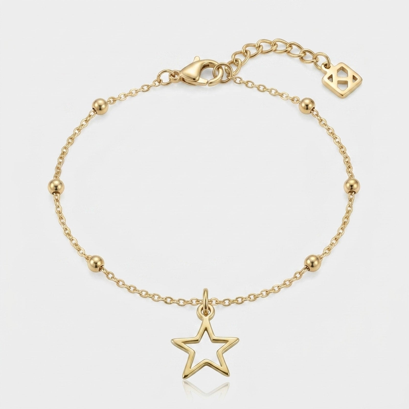 Hollow Star Charm Necklace & Bracelet