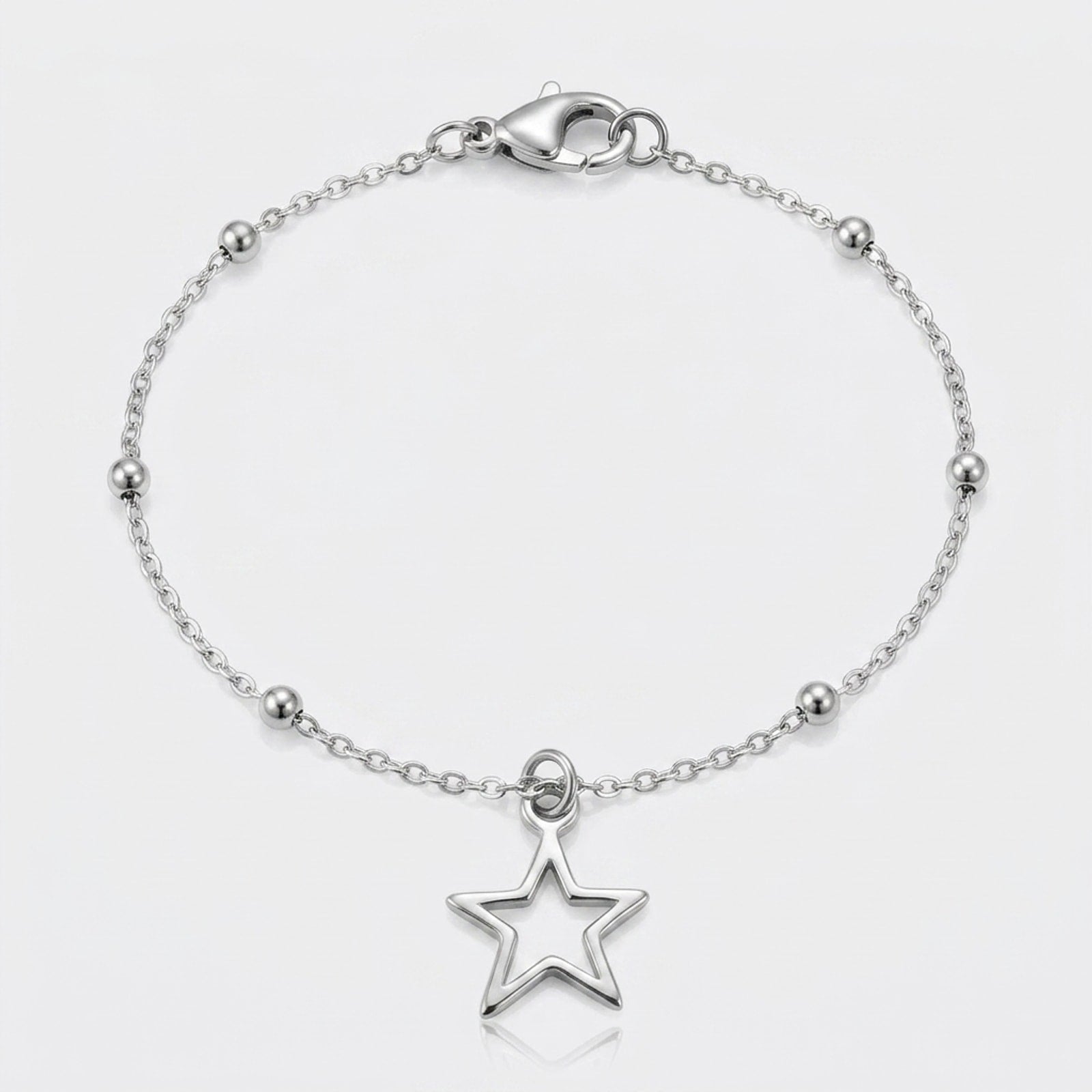 Hollow Star Charm Necklace & Bracelet