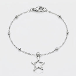 Hollow Star Charm Necklace & Bracelet