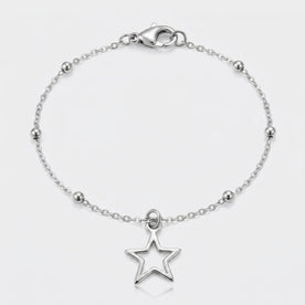 Hollow Star Charm Necklace & Bracelet