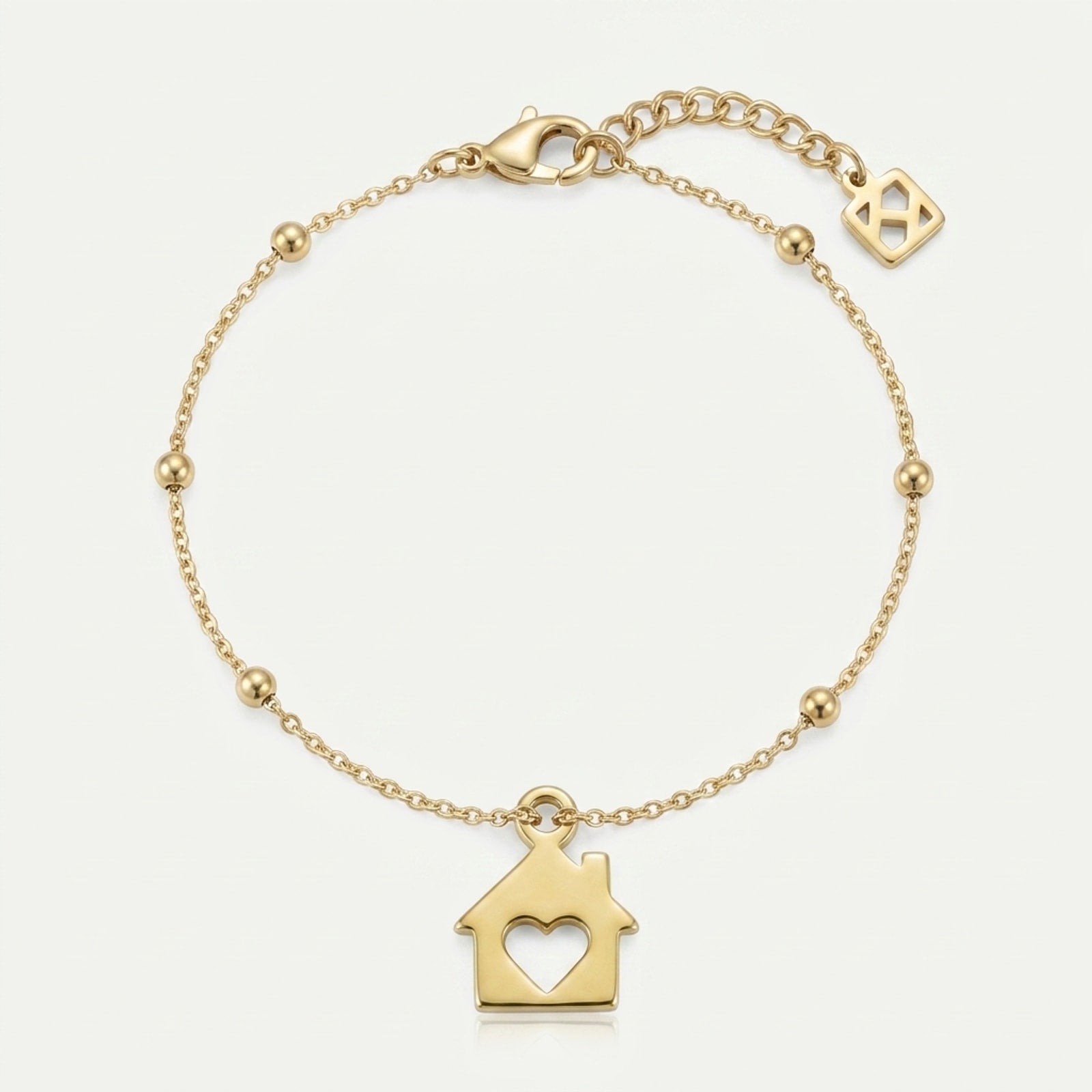House & Heart Home Charm Necklace & Bracelet