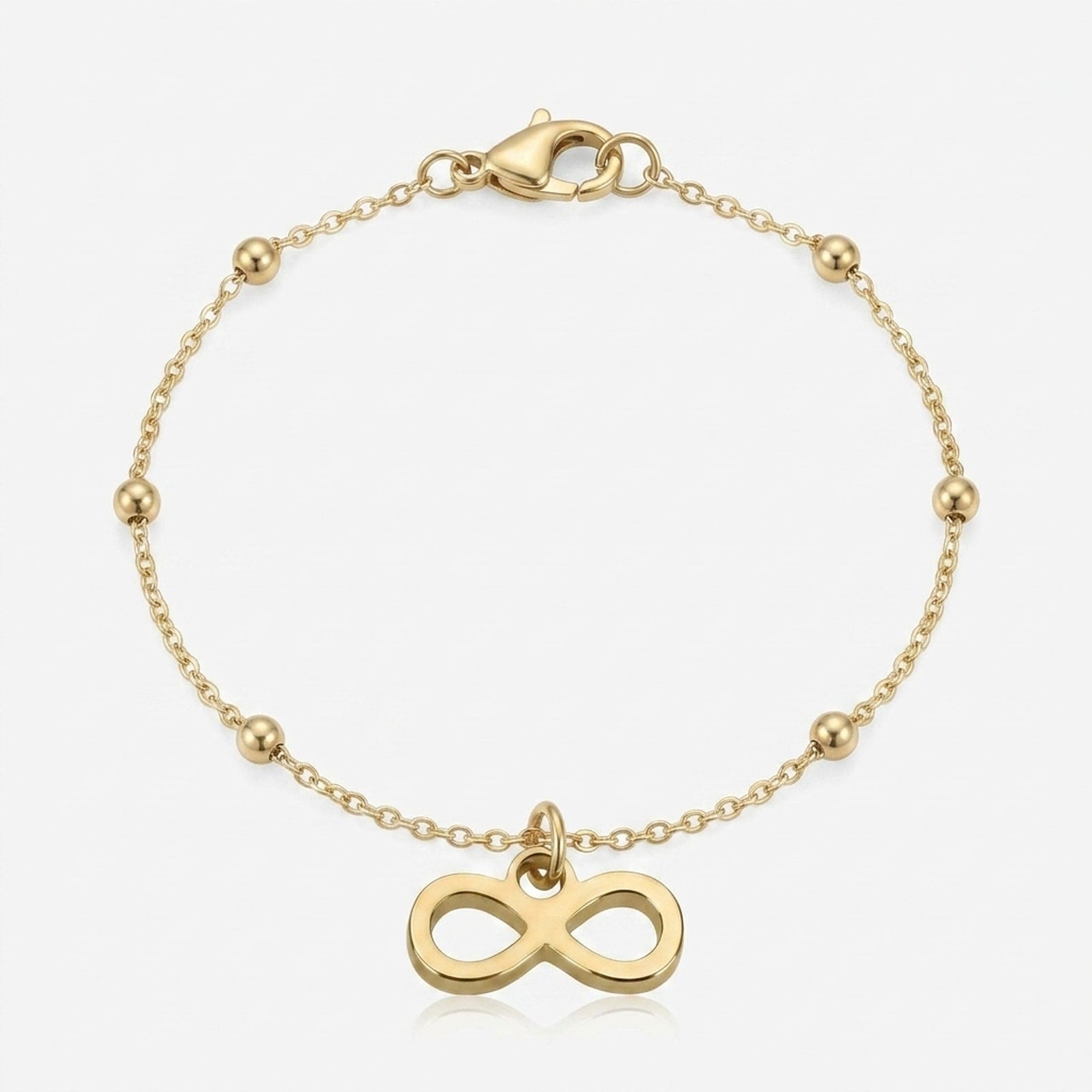 Infinity Charm Necklace & Bracelet