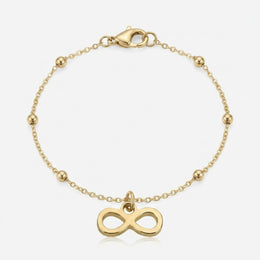 Infinity Charm Necklace & Bracelet