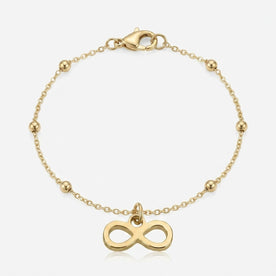 Infinity Charm Necklace & Bracelet