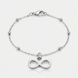 Infinity Charm Necklace & Bracelet