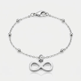Infinity Charm Necklace & Bracelet
