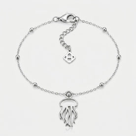 Jellyfish Charm Necklace & Bracelet