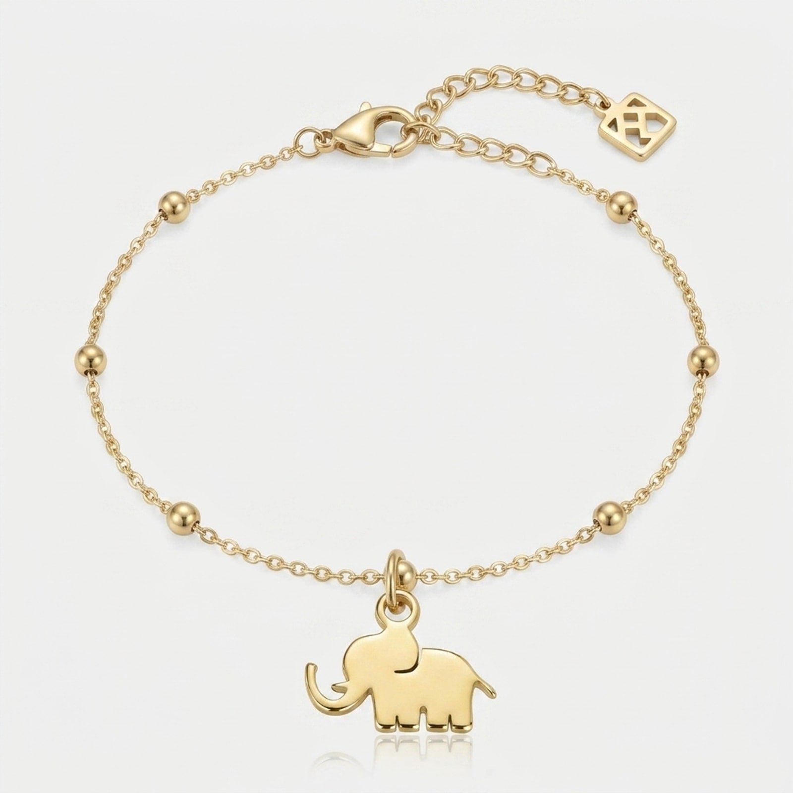 Lucky Elephant Charm Necklace & Bracelet