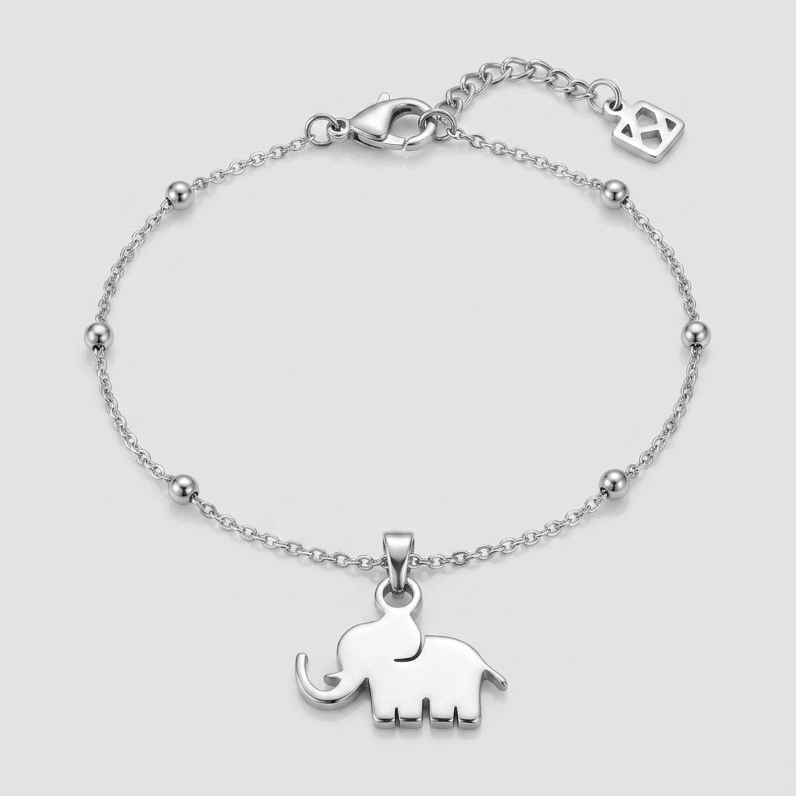 Lucky Elephant Charm Necklace & Bracelet