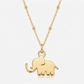 Lucky Elephant Charm Necklace & Bracelet