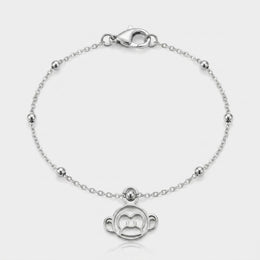Monkey Charm Necklace & Bracelet