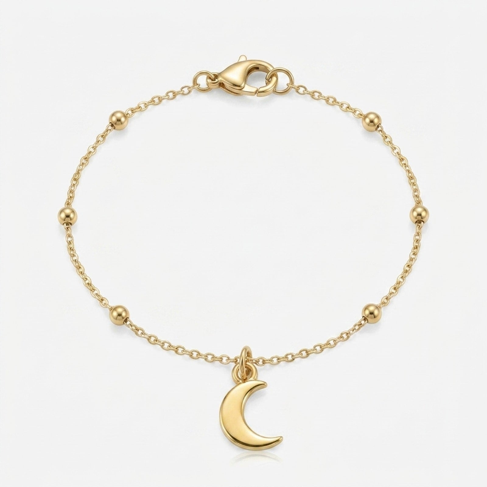 Moon Charm Necklace & Bracelet