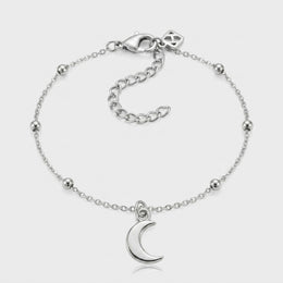 Moon Charm Necklace & Bracelet